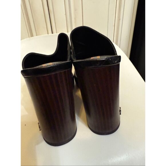 Sam Edelman Women's Shiloh Leather Block Heel Platform Clogs Black Size 7 NWT - Picture 4 of 15